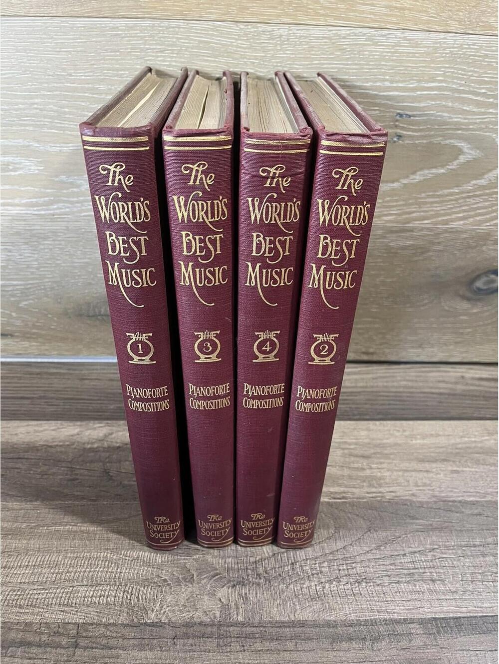 The World's Best Music Vol 1, 2, 3, 4 International Ed. University Society 1921